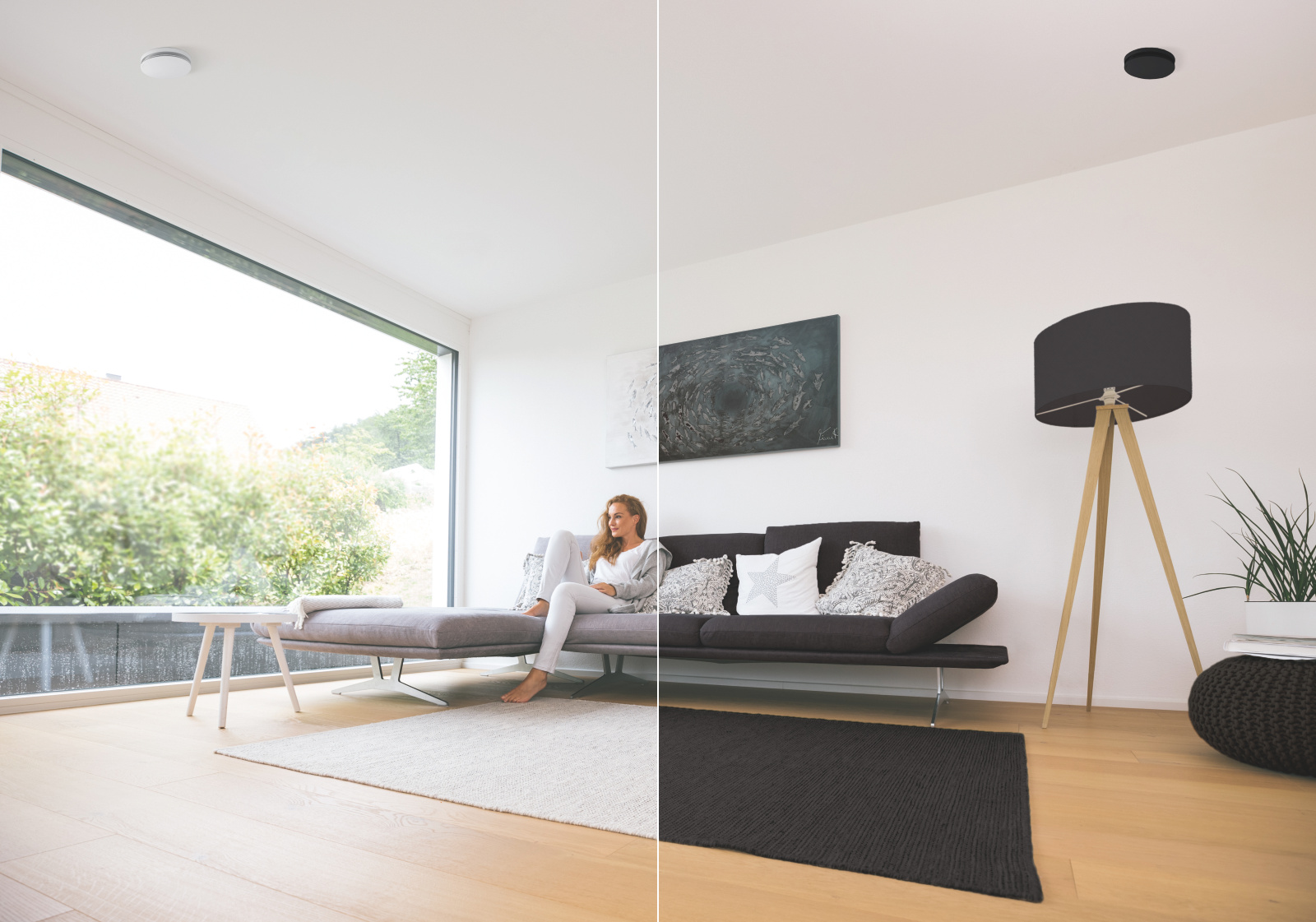 Rendering Zehnder ComfoValve Luna E125 Comfortable indoor ventilation Angled view