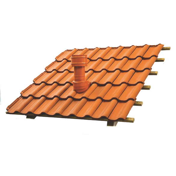 Cut-Out Zehnder ComfoEdge roof terminal  Angled view
