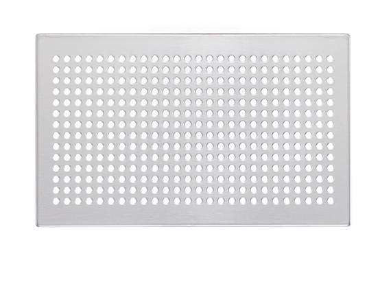 Zehnder_CSY_ComfoGrid CLD_Design_grilles_Roma_CLD_stainless_steel Rendering Comfortable indoor ventilation Front view