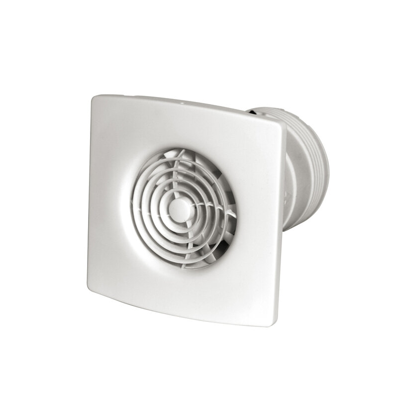 Cut-Out Zehnder Silent Humidistat Wall Fan Comfortable indoor ventilation 3D view