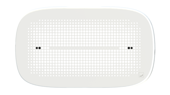 Zehnder_CSY_ComfoGrid_DGR-CLD-L305-W180-FIL-Zaffiro-9016 Rendering Zehnder ComfoGrid CLD Comfortable indoor ventilation Top view