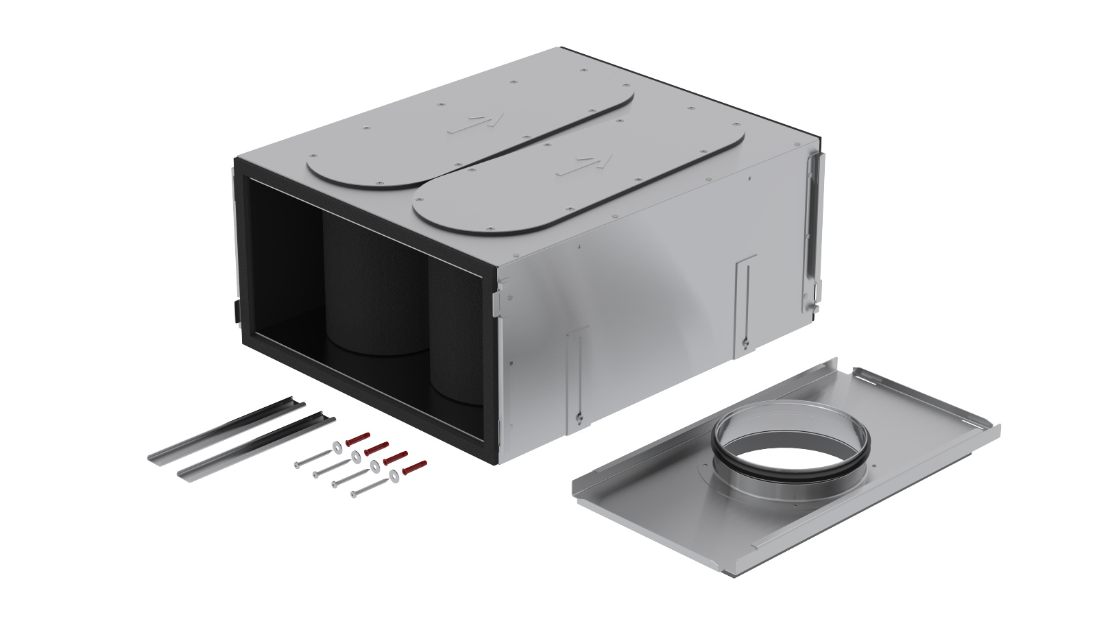 Rendering Zehnder ComfoWell Therm attenuator kit Comfortable indoor ventilation 