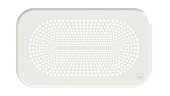 Zehnder_CSY_ComfoGrid_DGR-CLD-L290-W170-FIL-Milano-9016 Rendering ComfoGrid CLD Comfortable indoor ventilation Top view