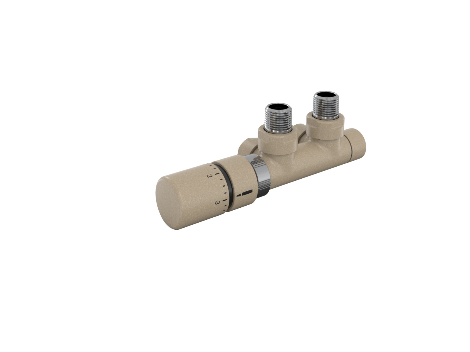 Cut-Out Fittings, Valves, Heads Decorative radiator Angled view