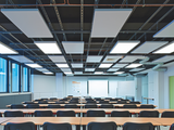 University Pierre und Marie Curie, Paris, France, Reference, sail design, lighting element, classroom, lecture hall, reference, integrated lighting, Ceiling canvas