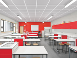 suspended ceiling systems, lay-in-system, Reference, commercial, laboratory, school, office, Closed ceilings