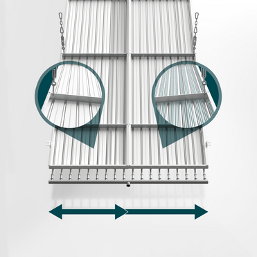 Cut-Out Zehnder ZFP Heating and cooling ceilings Angled view