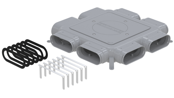 Cut-Out Zehnder ComfoCube flat 51 Comfortable indoor ventilation Top view