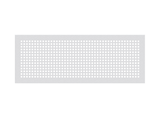 Zehnder_CSY_ComfoGrid Torino decorative grille Rendering Zehnder ComfoGrid CLD Comfortable indoor ventilation Angled view