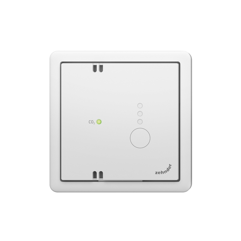 Cut-Out Zehnder CO2 Sensor RF Comfortable indoor ventilation Front view